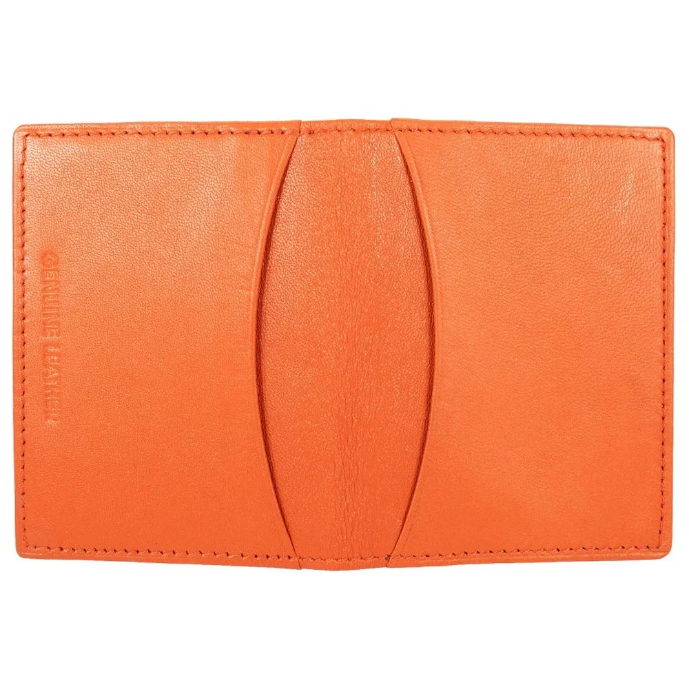 Men Genuine Leather Credit Card Case, ID Window Slim ID Holder
